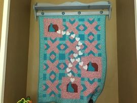 Great quilt and rack holder - selling together