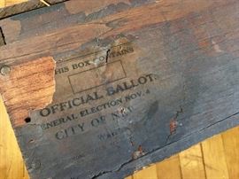 City of New York Official Voting Ballot Box