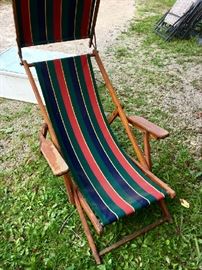 Vintage Chaise Beach Loungers 