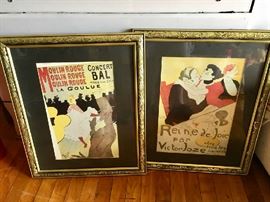 French Advertisements Framed Art