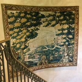 Beautiful 18th c. Flemish tapestry. 9' by 8'.