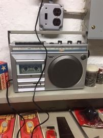 Radio and cassette player