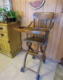 Antique high chair