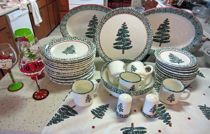Italian make Christmas tree stoneware