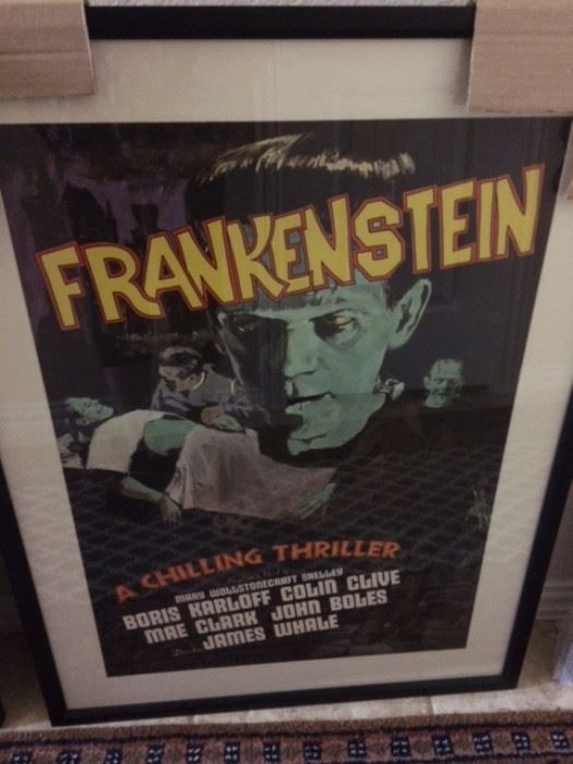 These are lovely poster's from 1970's professional framed of Frankenstein with Boris Karloff A must for any collector to get. 