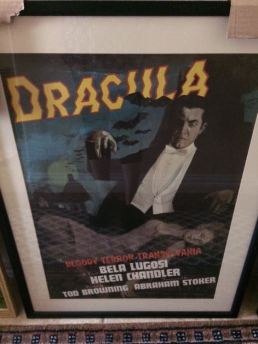 These are lovely Monster posters, this one of Dracula with Bela Lugsi born in Hungary in 1882 A must for any collector 