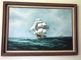 Original oil by J. Paul