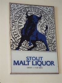 Stout Malt Liquor sign