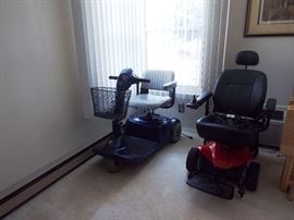 Victory Pride scooter and Jazzy motorized wheelchair