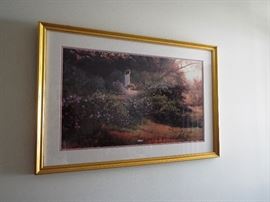 Lady in garden print