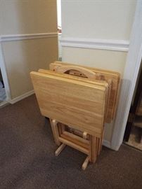 Wood TV trays