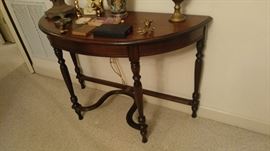 Antique Wall,table. Curves stretchers circa 1880's