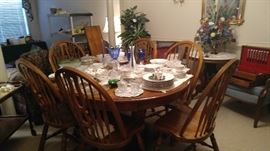 Solid wood dining room set