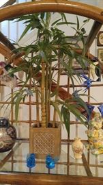 Bamboo & glass shelf