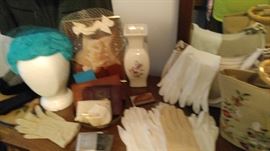 Vintage hats & Gloves