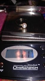 14kt white Gold freshwater pearl ring