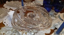 Heisey Glass Cake plate