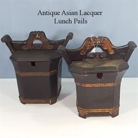 Asian Arts Lacquer Lunch Pails