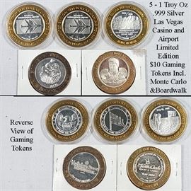 CurCoins Gaming Tokens Fine Silver Coin Rounds