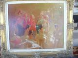 "Clowns" signed Harnden early 20th C {NY}