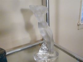 naked woman glass figurine
