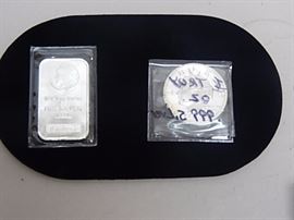 Fine Silver Medallion & Ingot