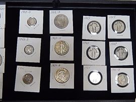 Sixteen U.S. Silver Coins