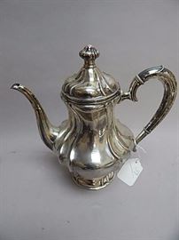 .800 Silver Tea Pot, German Hallmarks