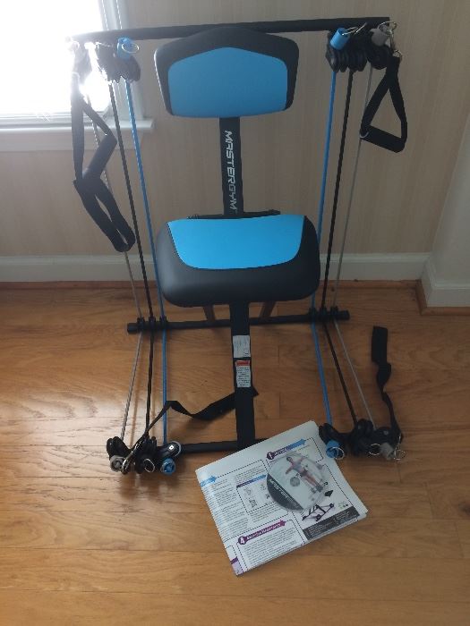 Mastergym -- great resistance training system complete with CD and instruction / guide -- great for those who need seated workout! 