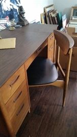 Mid-century Lane desk and desk chair