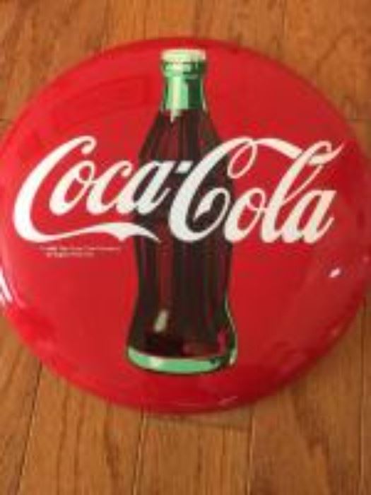 metal coke sign