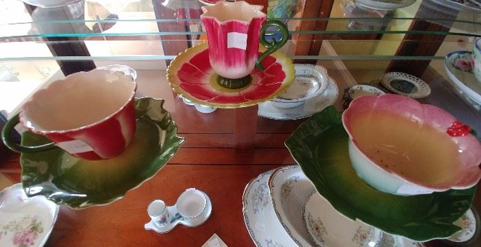 cute floral teacups     LIVING ROOM