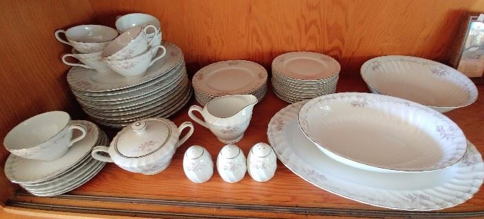 Gold Standard Genuine Porcelain China set in mint condition     DINING ROOM