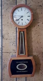 U S Light House Establishment Banjo wall clock 