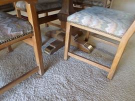 Brass accents on table base ( as shown)