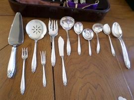 Serving pieces for sterling set