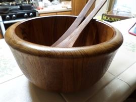 Dansk Salad Bowl with Servers