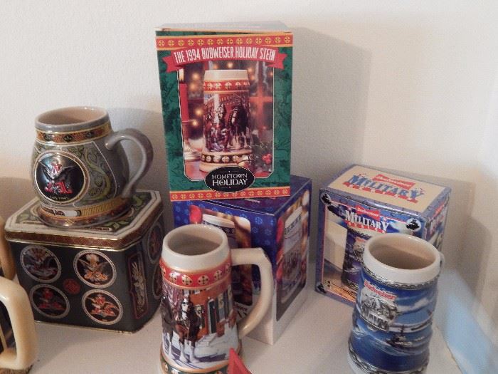 Anheuser-Busch collectable Beer Steins