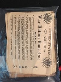 WWII Ration Stamp books