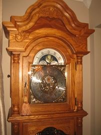 Grandfather Clock, solid Oak $450
