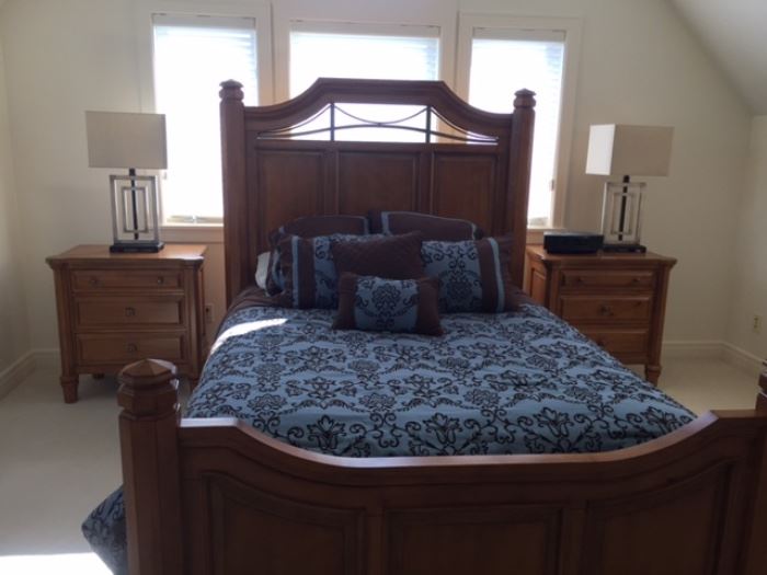 ART Furniture bedroom set with beautiful Mackinac Bridge inspired detail!
