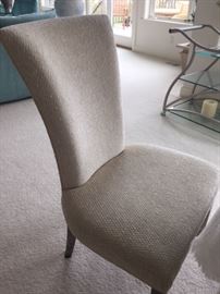 Nice dining chairs with neutral upholstery