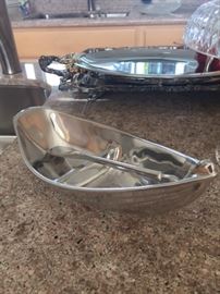 Boat inspired serving dish