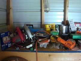 Misc tools and gardening items