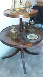 Vintage tiered table.