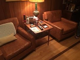 Mid-Century Leather Chairs 