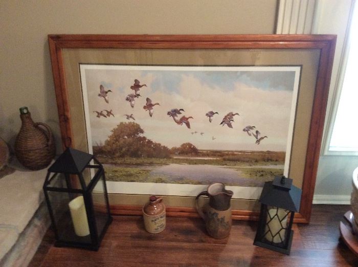Several signed and framed pieces of outdoor scenes!