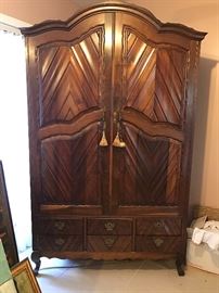 This beautiful armoire came from Brazil.