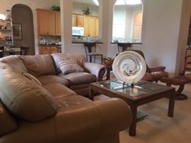 Leather selection - perfect size not to Big -- color Taupe