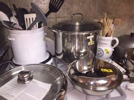 Pots and skillets and small pans to grand pans